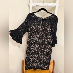 DKNY Black Lace Dress